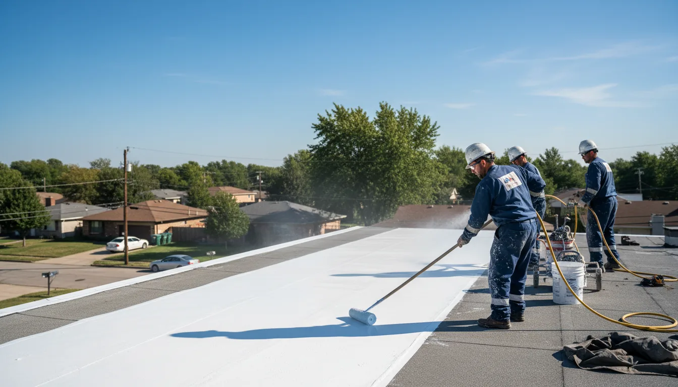 Commercial roof coating in Oak Vale, MS near me